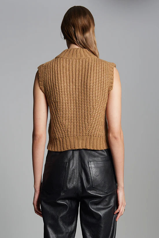 Eleven Six Ada Sweater Tank in Camel | Shop Eleanor - Women's Sweaters