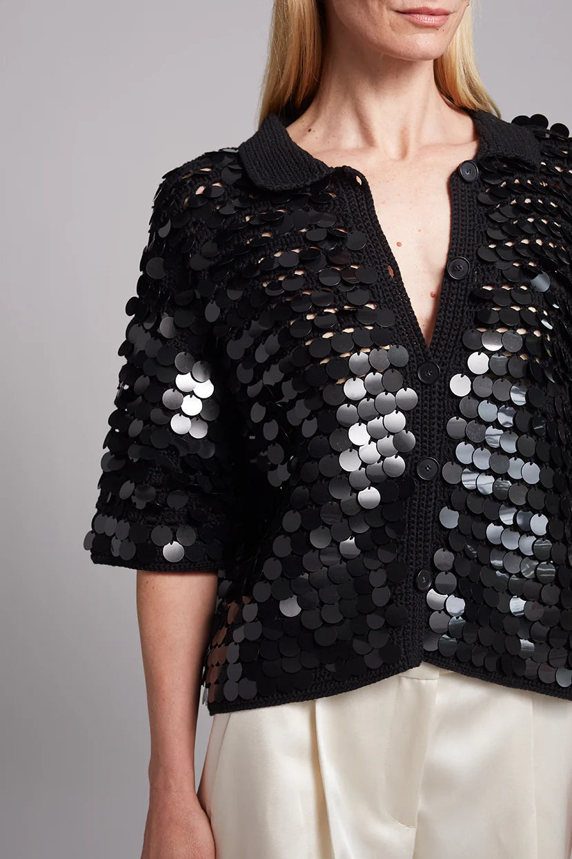 Eleven Six Phoebe Sequin Shirt | Shop Eleanor - Holiday Sequin Tops