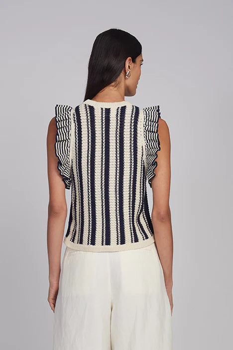 striped tank knit sweater for summer