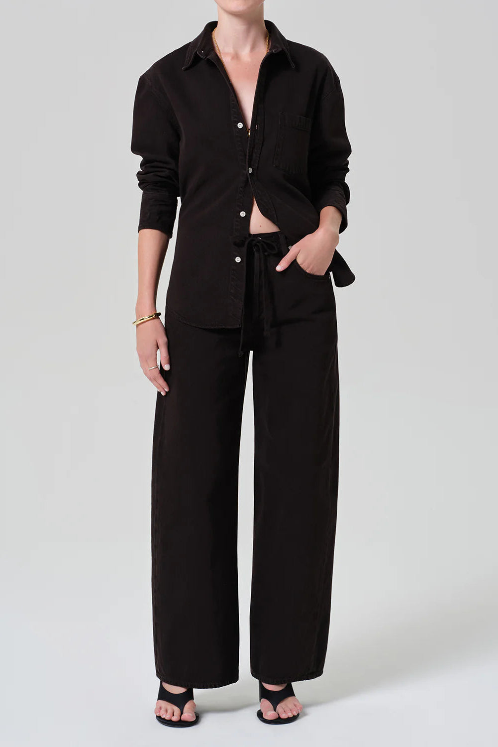 Citizens of Humanity Brynn Drawstring Trouser in Carob | Shop Eleanor