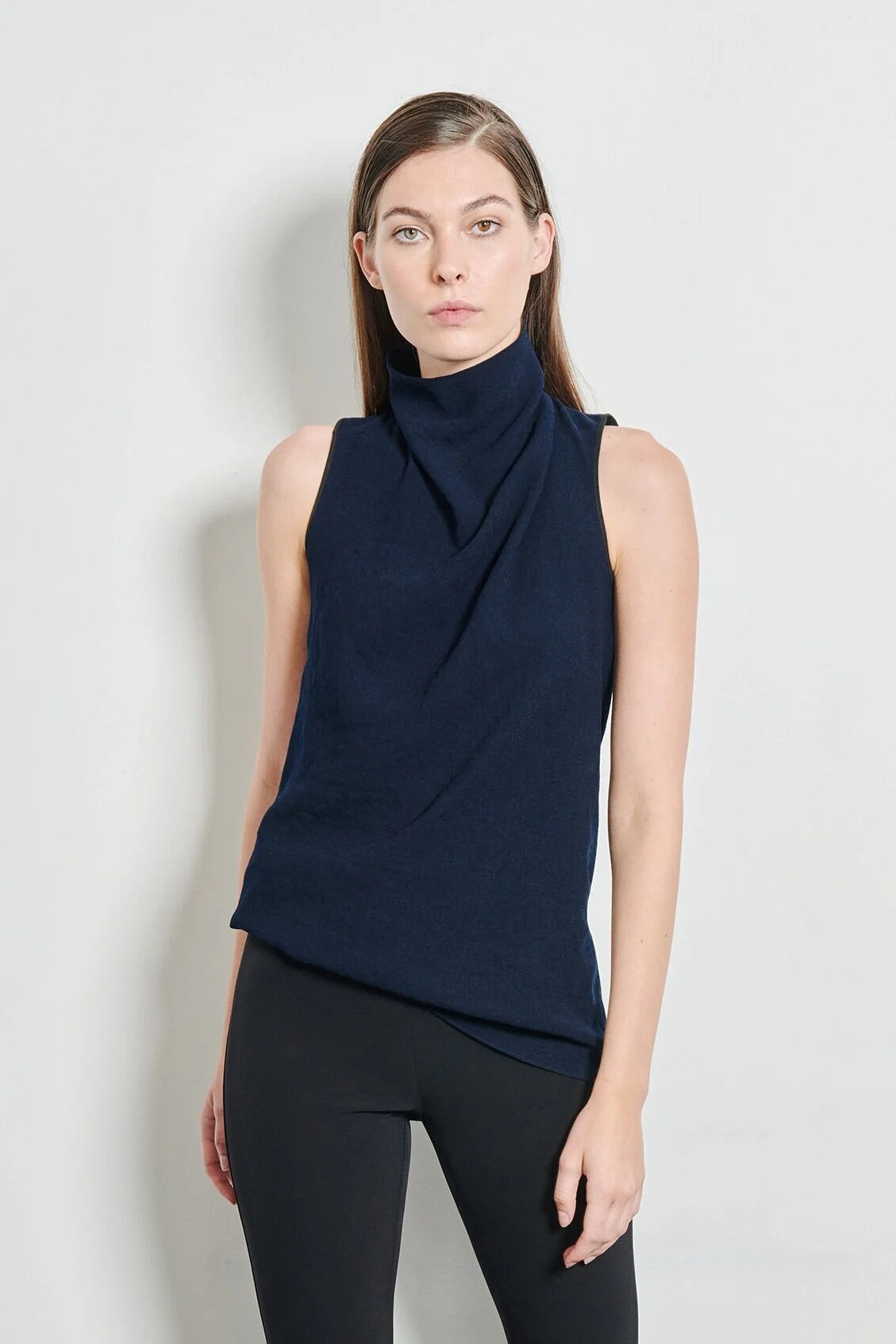 KZ_K Studio Arch Cinch Top in Navy | Shop Eleanor