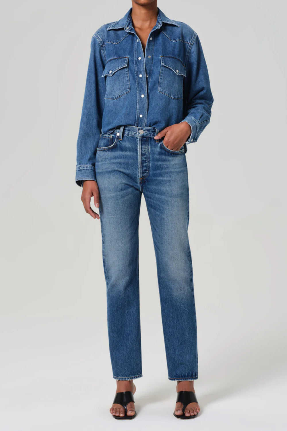 Citizens of Humanity Blaine High Rise Straight Jean | Shop Eleanor