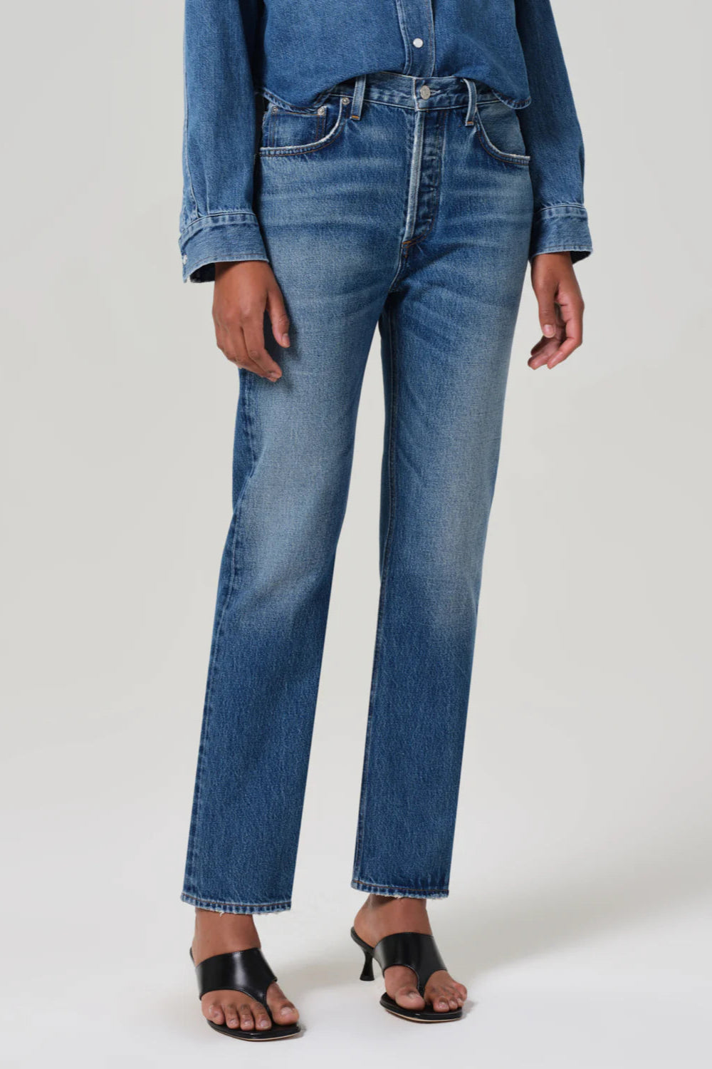 Citizens of Humanity Blaine High Rise Straight Jean Button Fly| Shop Eleanor