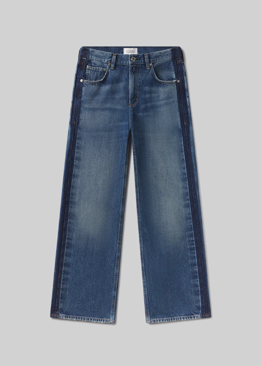 Lindz Low Rise Straight Leg Pants with Tuxedo Stripe | Shop Eleanor