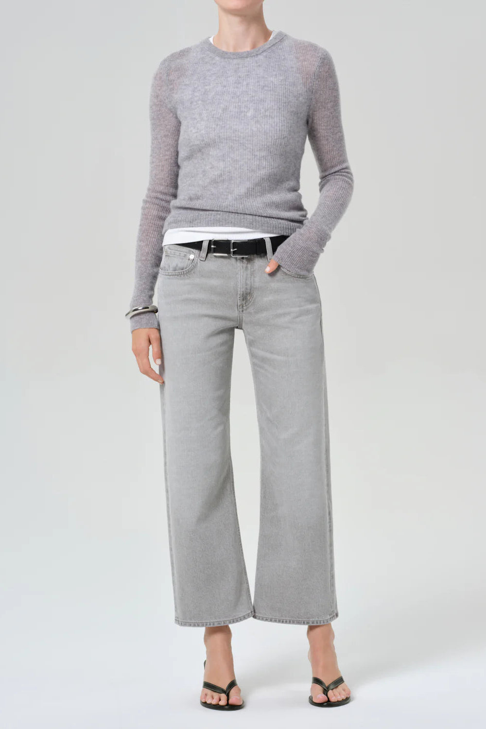 Citizens of Humanity Faye Straight Jean in Quartz Grey | Shop Eleanor