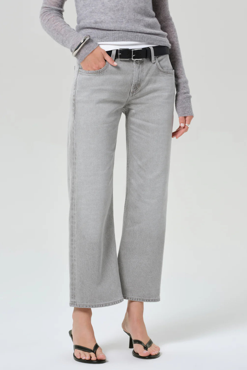 Citizens of Humanity Faye Straight Jean in Quartz Grey | Shop Eleanor