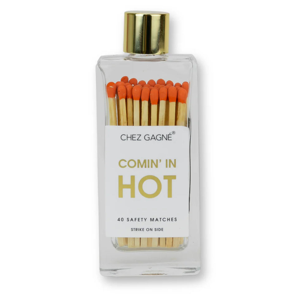 Chez Gagne Safety Matches "Comin' in Hot" | Shop Eleanor