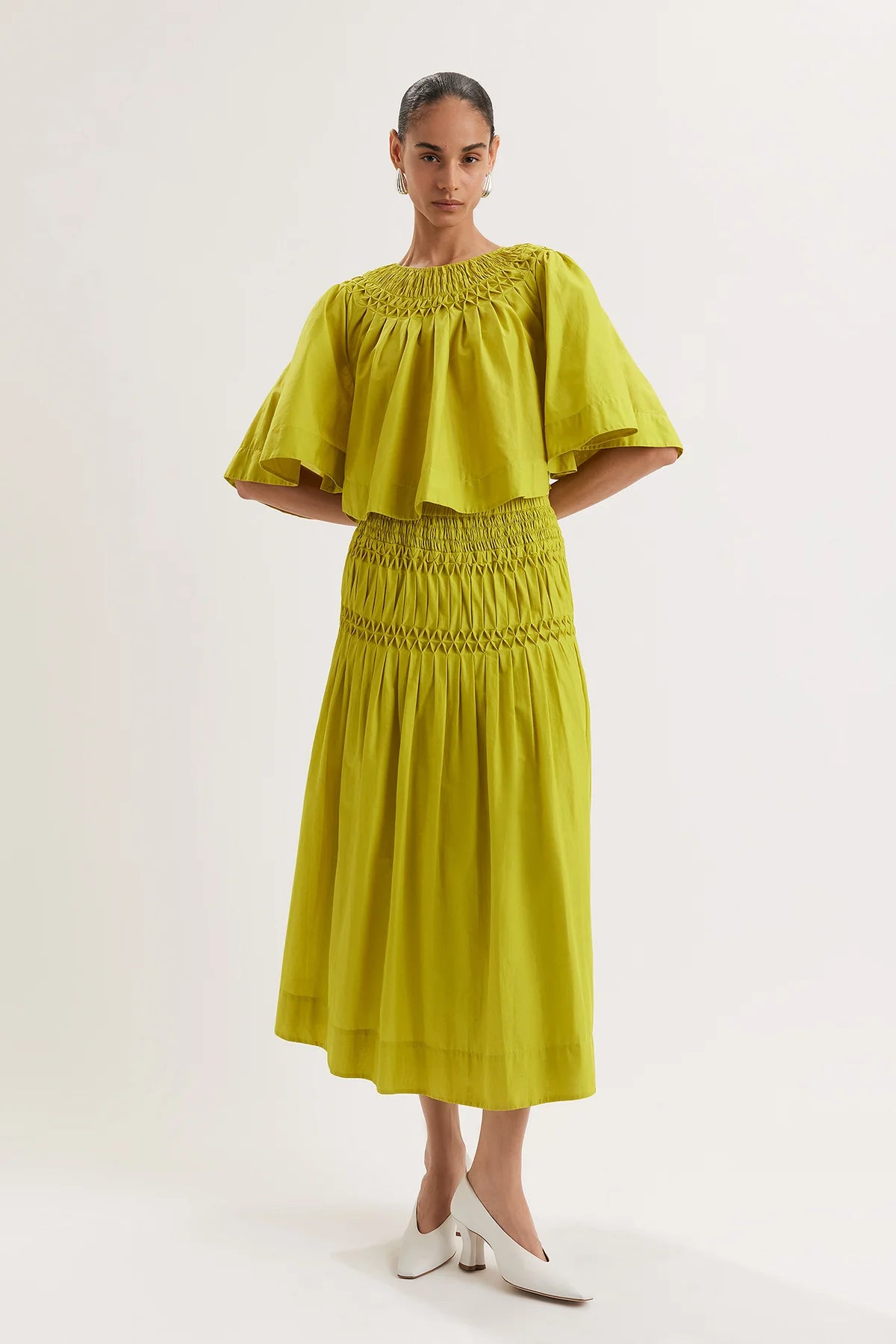Merlette Lahza Skirt in Lime | Shop Eleanor