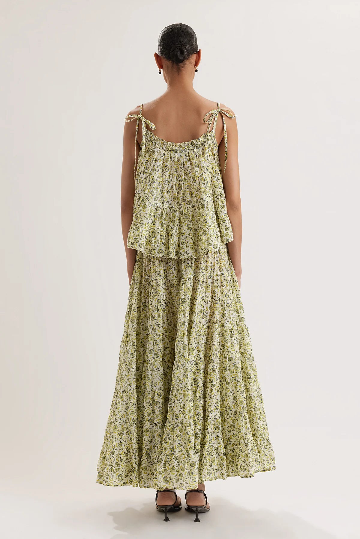 Merlette Saaz Top in Lime Floral Print | Shop Eleanor