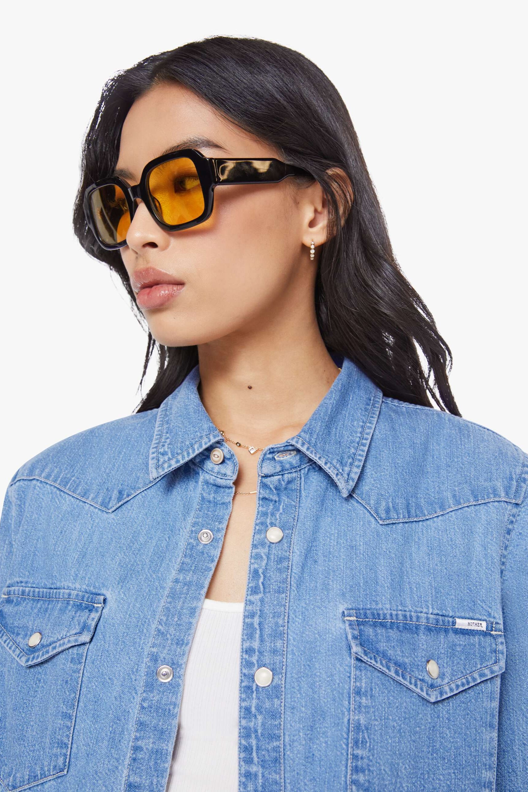 Mother The Super Exes Crop Step Fray Denim Jacket | Shop Eleanor