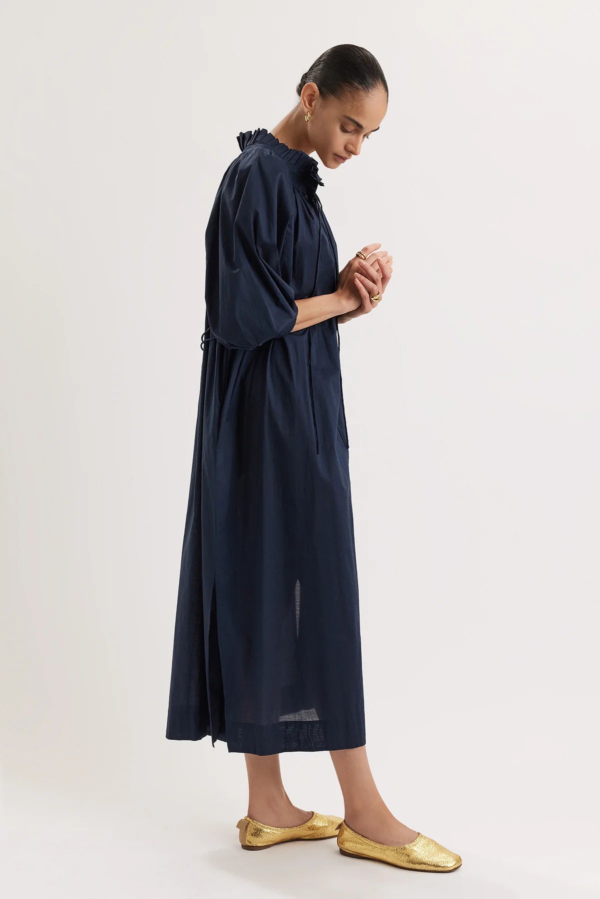 Merlette Shore Dress in Navy | Shop Eleanor - Everyday Elevated Dresses