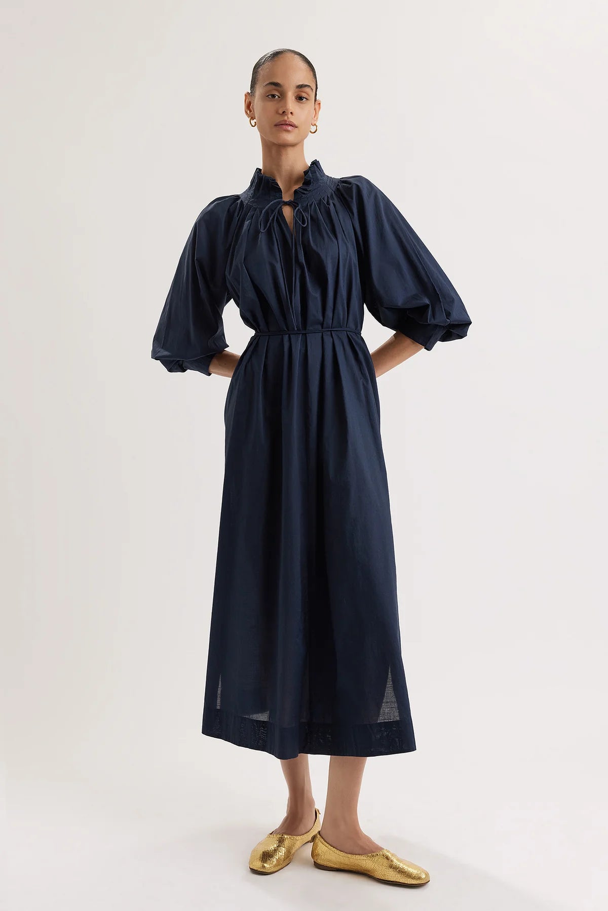 Merlette Shore Dress in Navy | Shop Eleanor