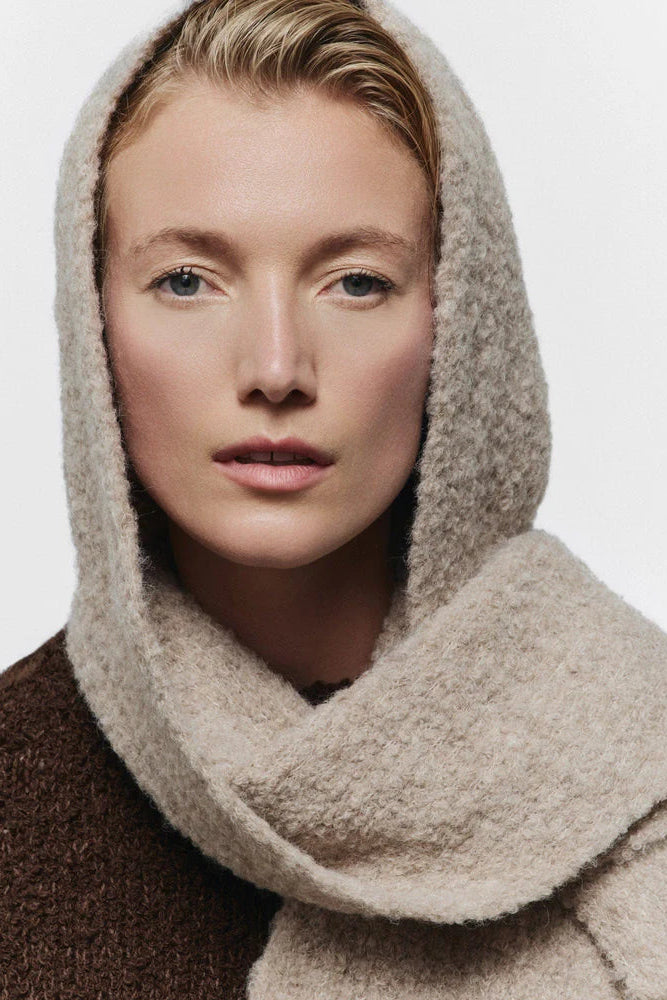Janessa Leoné Benji Headscarf in Beige | Shop Eleanor - Women's Accessories