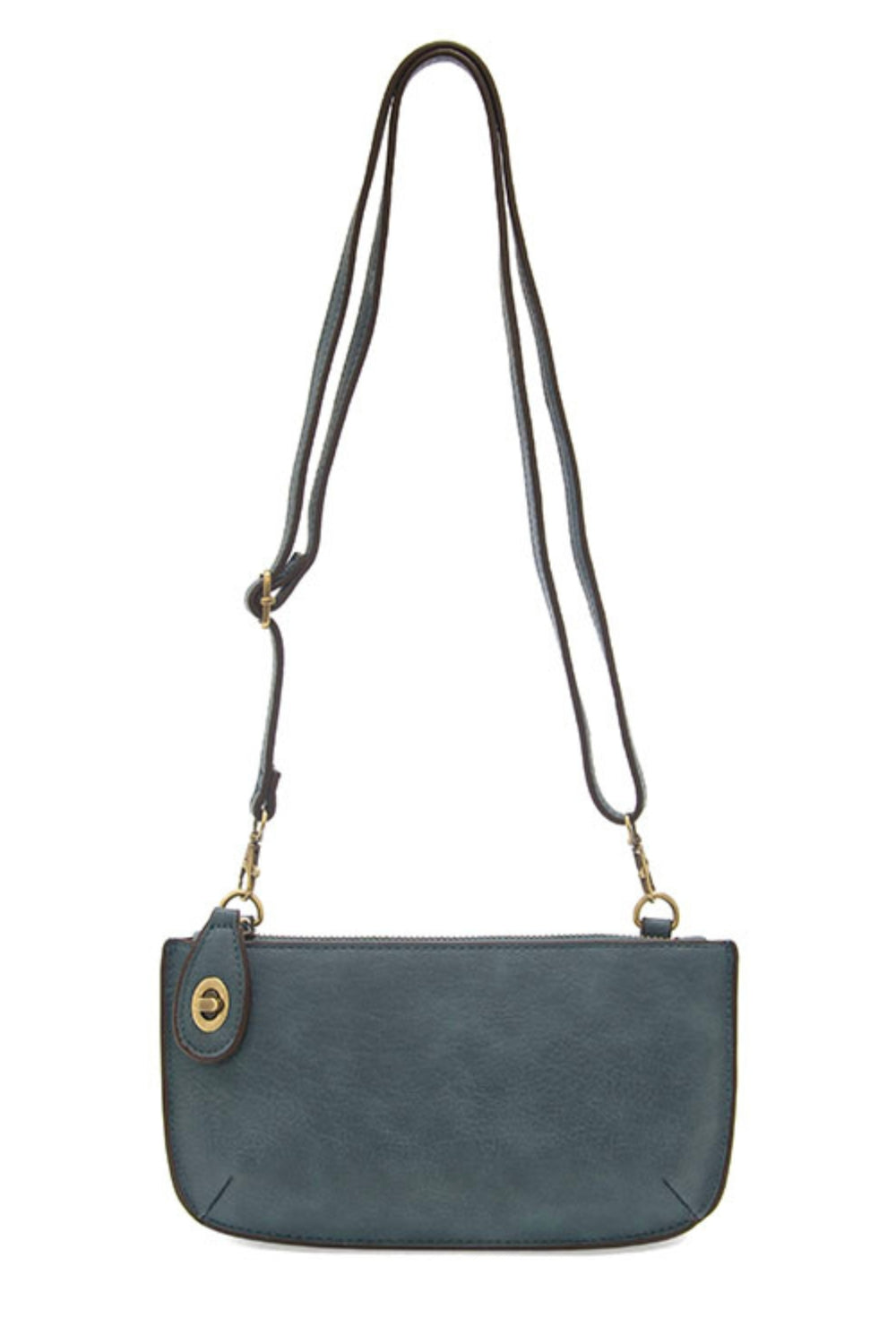 Joy Susan Mini Clutch Crossbody Wristlet in Washed Denim | Shop Eleanor - Women's Casual Clothing and Accessories