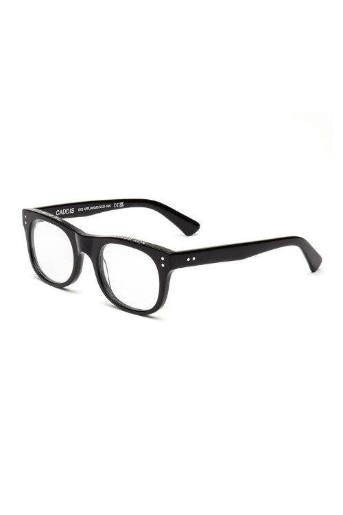 Caddis BB Queen Reading Glasses in Gloss Black | Shop Eleanor