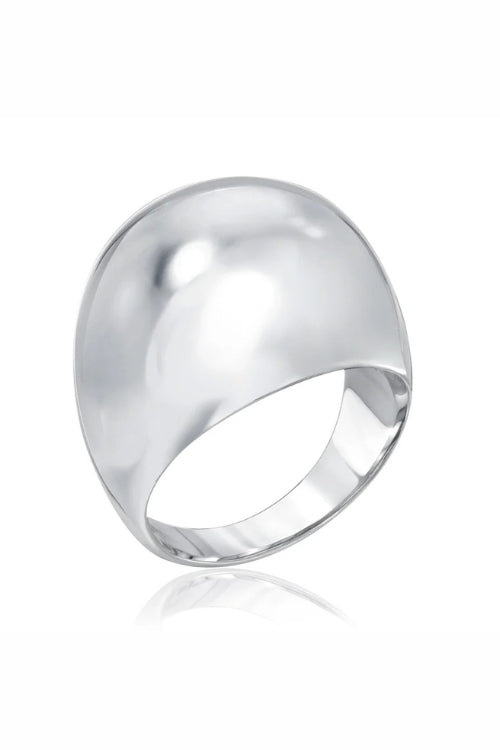 Stacy Nolan Dome Ring XL in Silver | Shop Eleanor - Women's Luxury