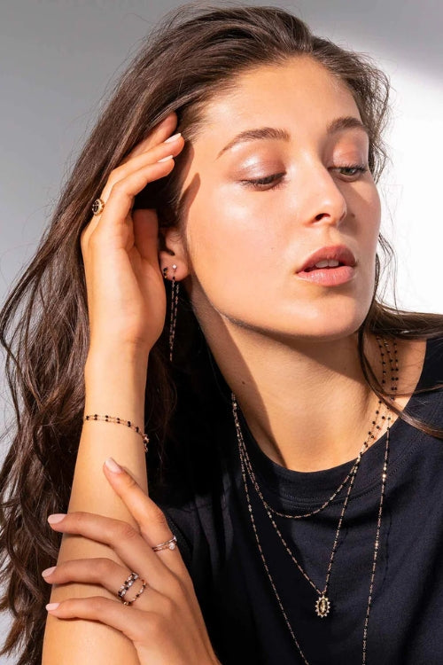 Gigi Clozeau Classic Bracelet with Black resin beads | Shop Eleanor