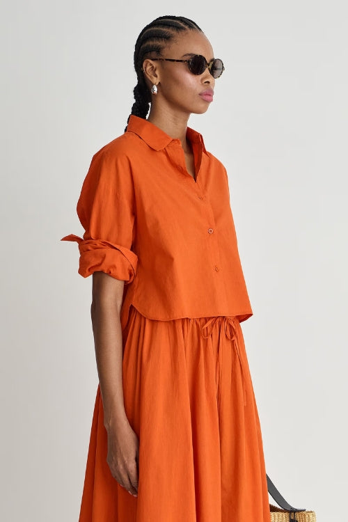 Apiece Apart Isolde Top in Persimmon | Shop Eleanor