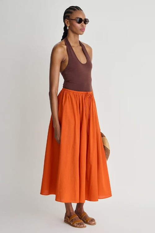 Orange skirt for summer