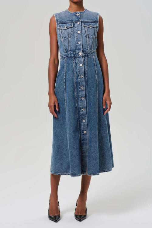 Citizens of Humanity Idalene Denim Dress in Terrace | Shop Eleanor