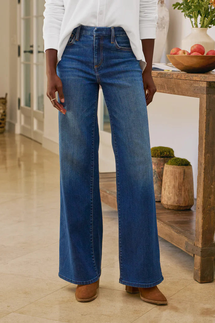 Frank & Eileen Galway Full Length Wide Leg Jean in 1999 | Shop Eleanor 