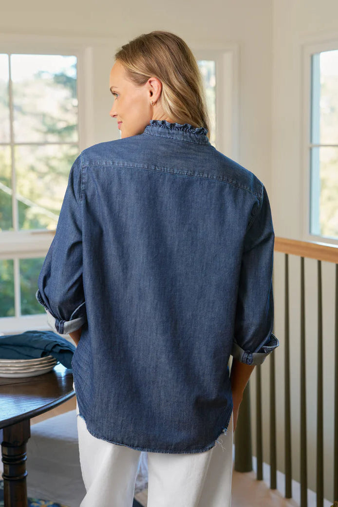 Frank & Eileen Ruffle Collar Eileen Button-up | Shop Eleanor