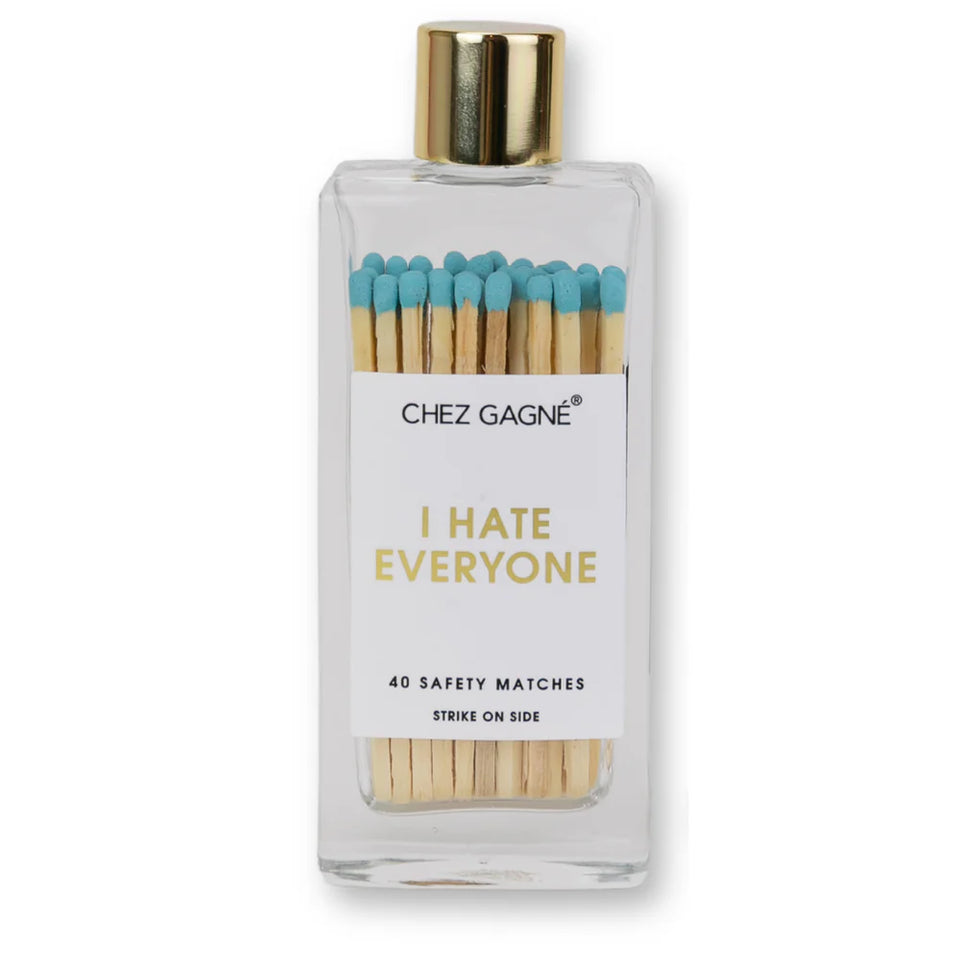 Chez Gagne Safety Matches "I Hate Everyone" | Shop Eleanor