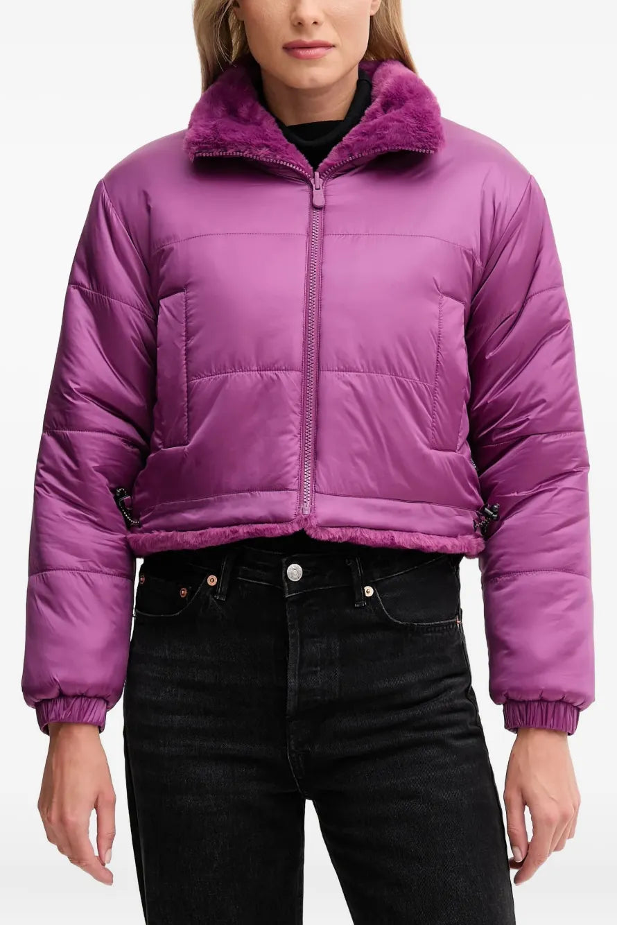 Save the Duck Yuki Reversible Jacket in Violet | Shop Eleanor