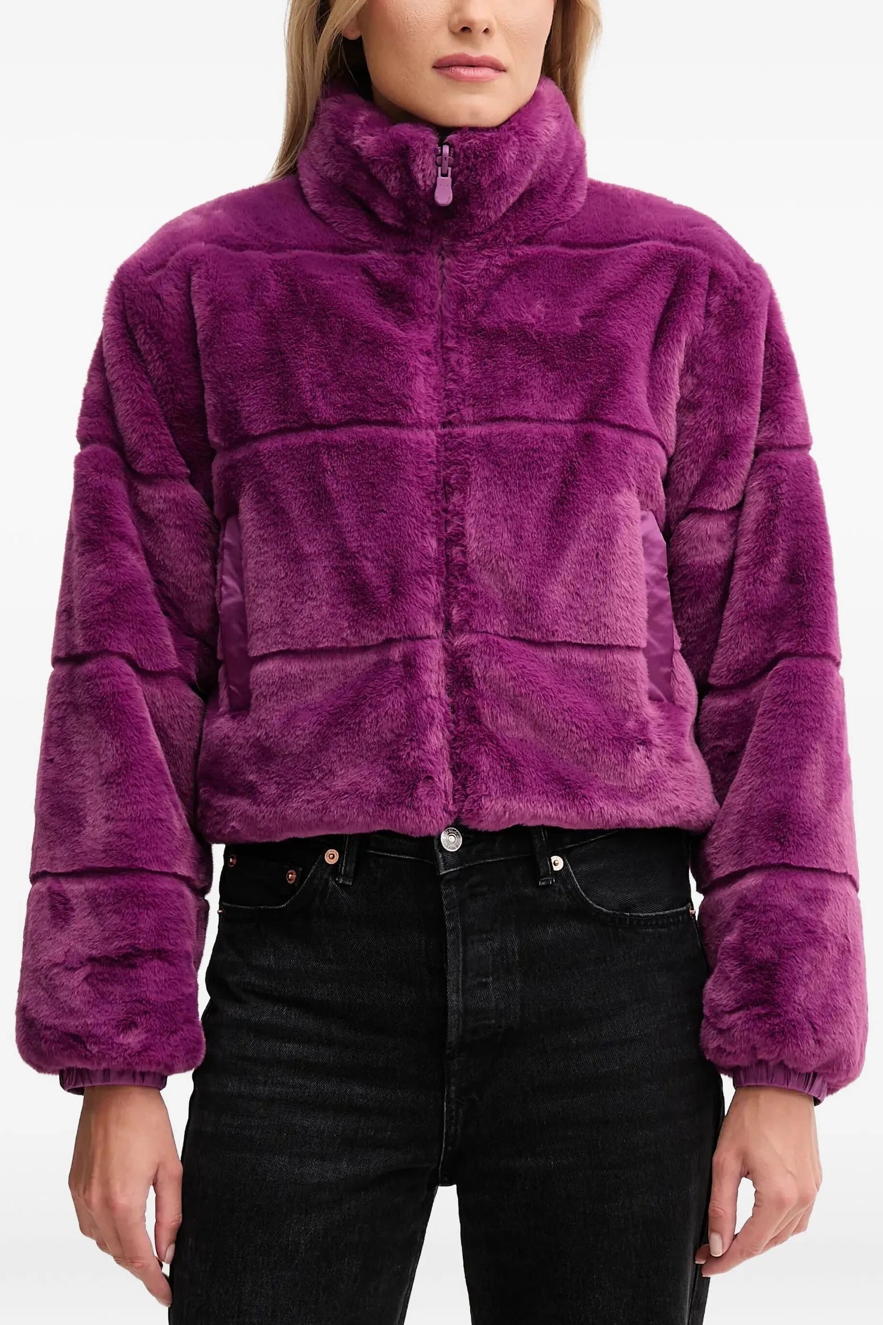 Save the Duck Yuki Reversible Jacket in Violet | Shop Eleanor