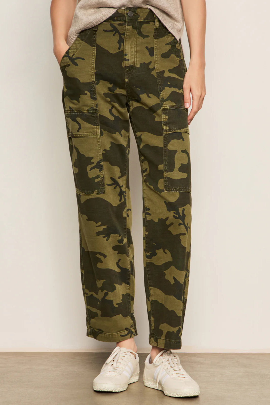 The Sanctuary Boyfriend Camo Print Barrel Leg Pant | Shop Eleanor