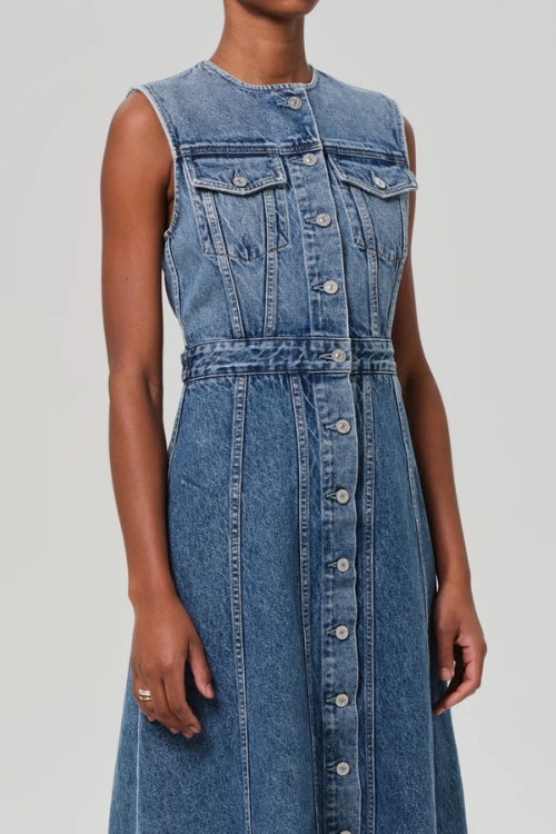 Citizens of Humanity Idalene Denim Maxi Dress in Terrace | Shop Eleanor