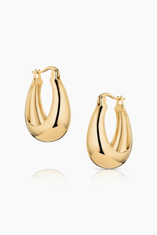 Thatch Petite Lumi Gold Chunky Hoop Earring | Shop Eleanor