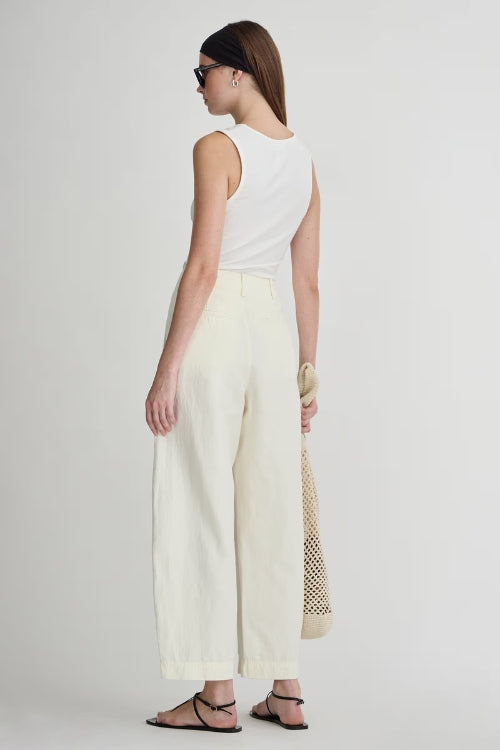 Bari Crop Trouser - Cream
