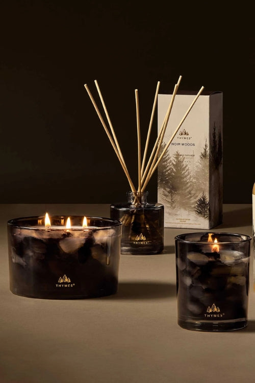 Thymes Noir Woods 3-Wick Candle | Shop Eleanor - Holiday Candles