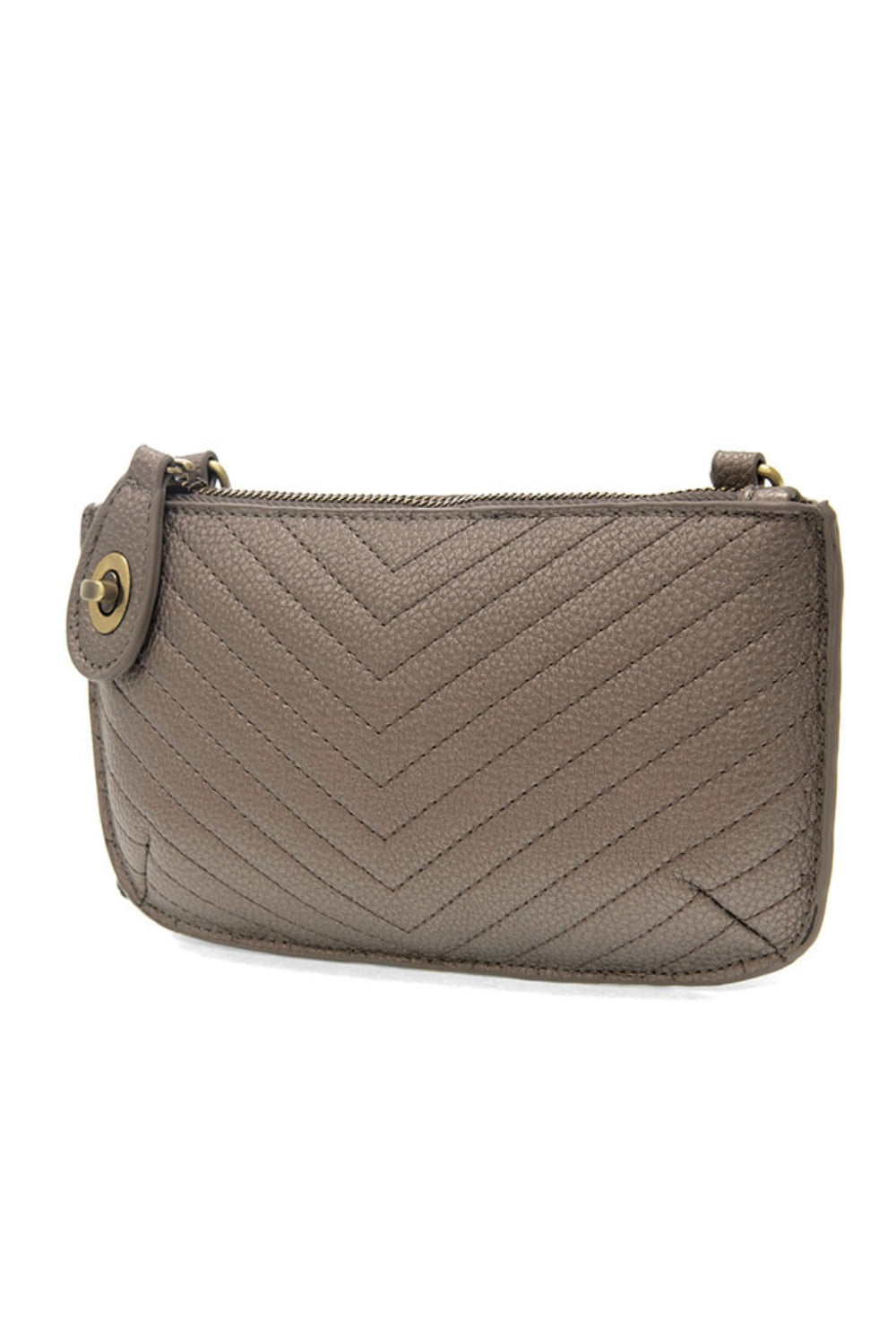 Joy Susan Quilted Mini Crossbody in Pewter | Shop Eleanor