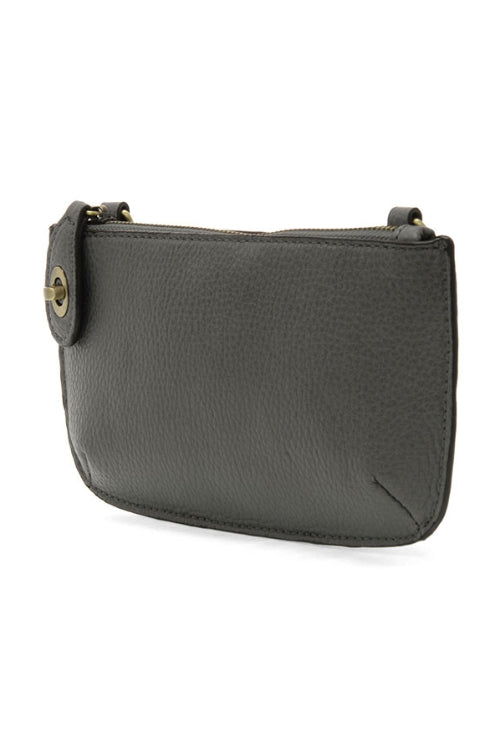 Joy Susan Mini Clutch Crossbody Wristlet in Light Grey | Shop Eleanor - Women's Casual Clothing and Accessory Boutique