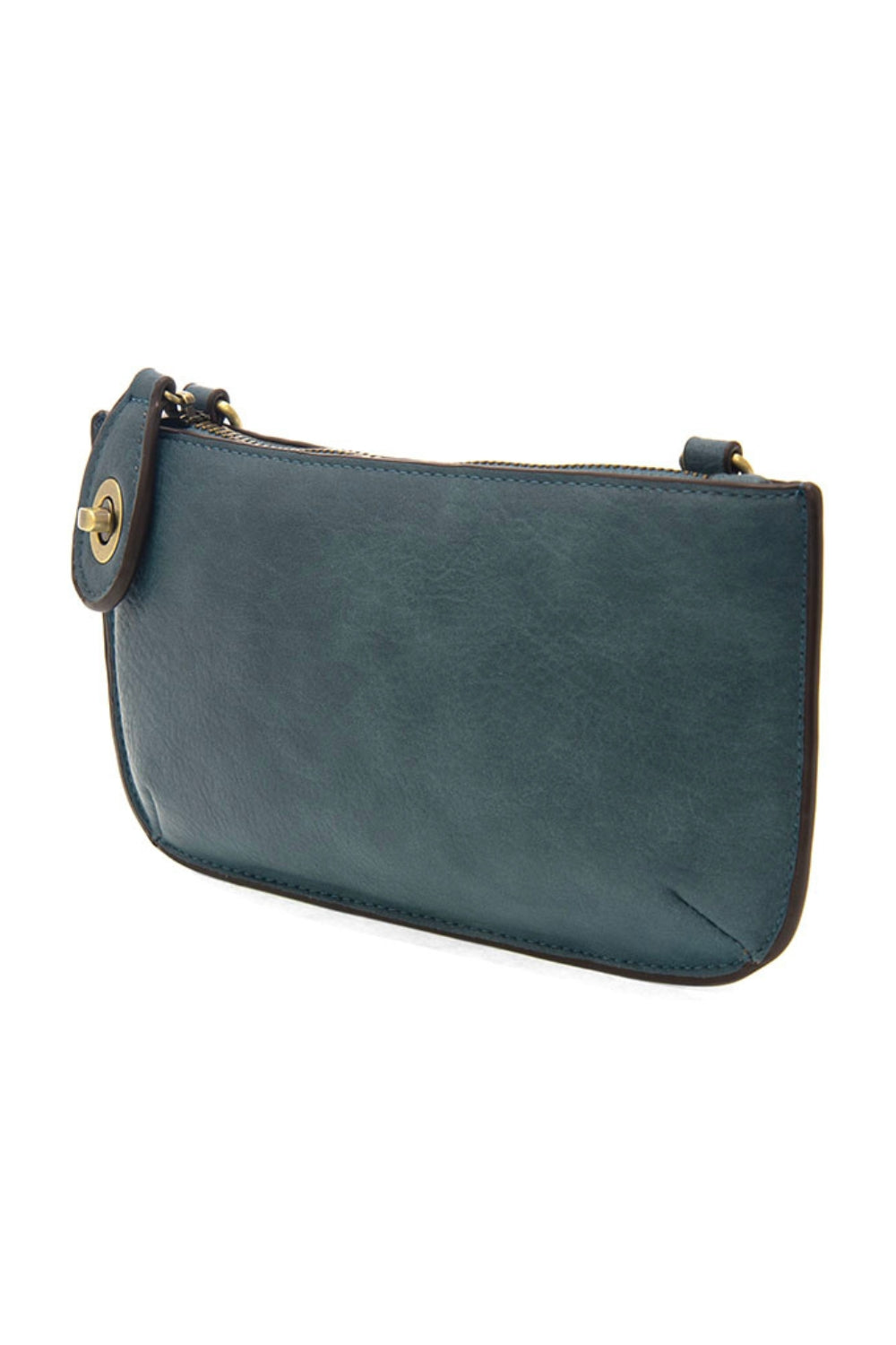 Joy Susan Mini Clutch Crossbody Wristlet in Washed Denim | Shop Eleanor