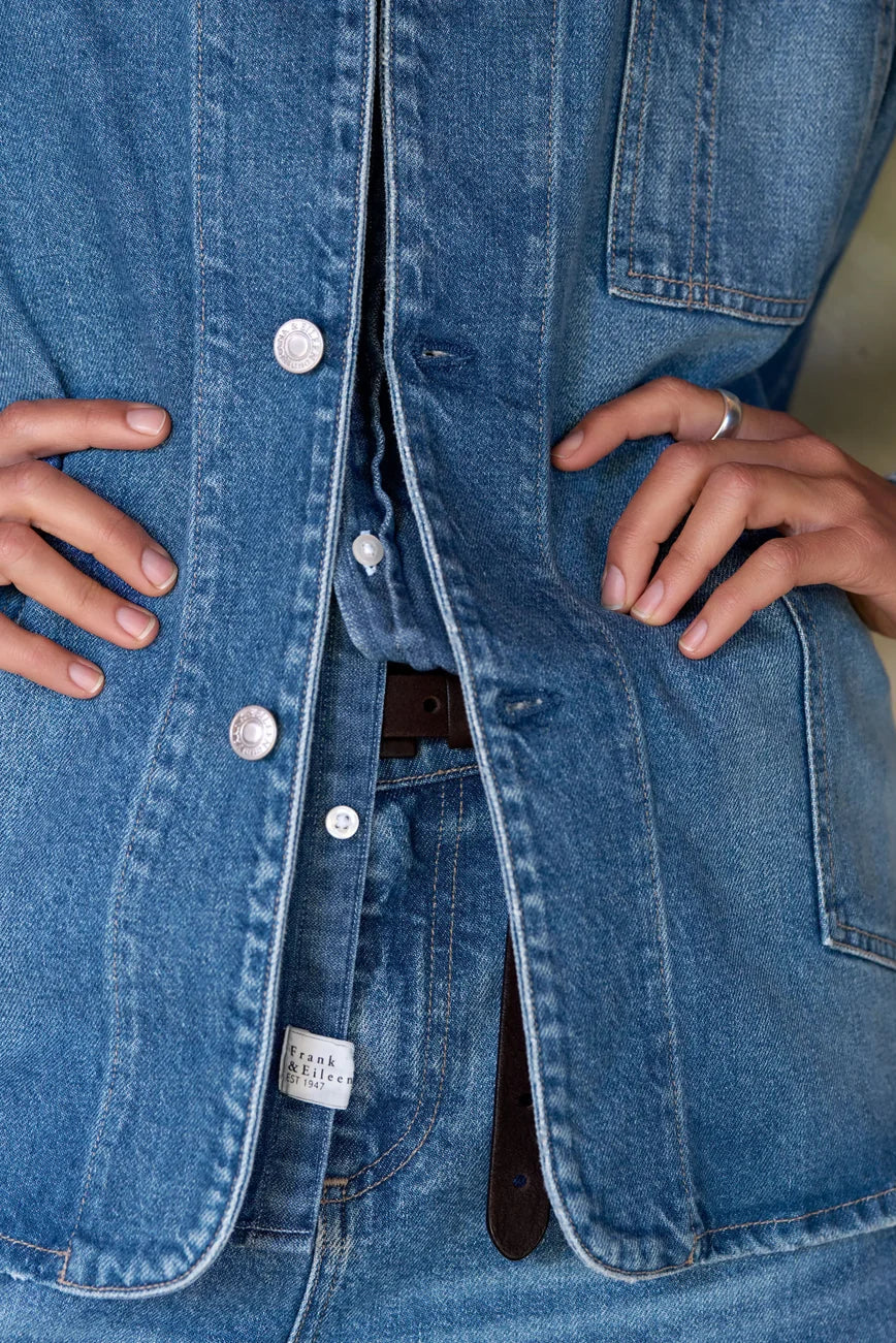Frank & Eileen Bantry Denim Barn Jacket in 1978 | Shop Eleanor