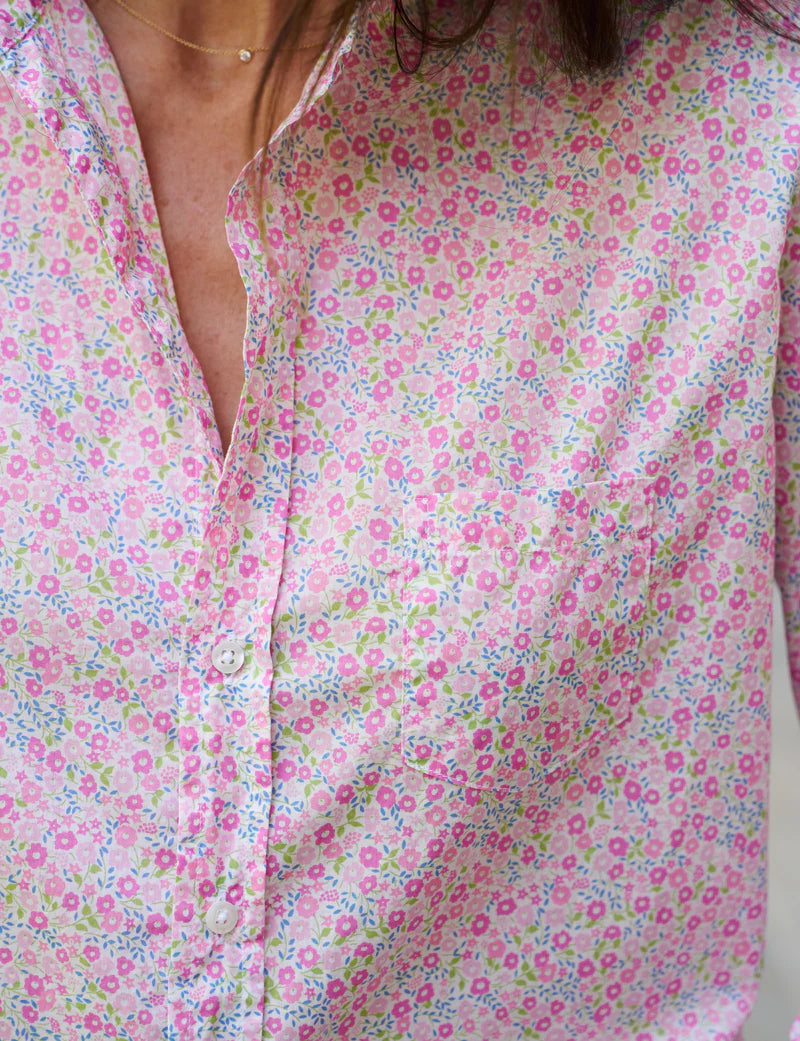 Frank and Eileen Eileen Button Up in Pink Flowers | Shop Eleanor