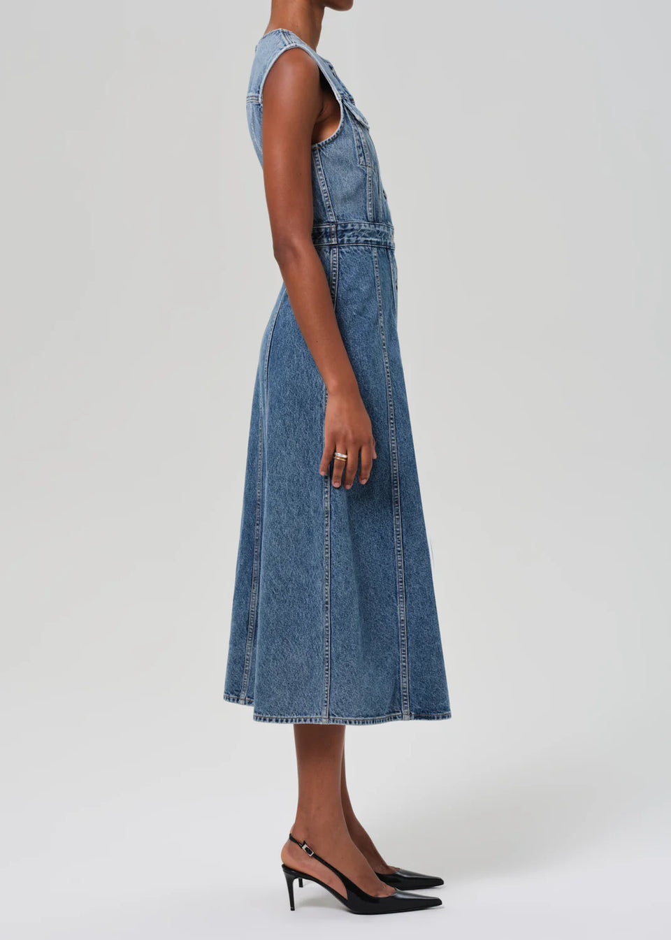 Citizens of Humanity Idalene Denim A-Line Maxi Dress in Terrace | Shop Eleanor