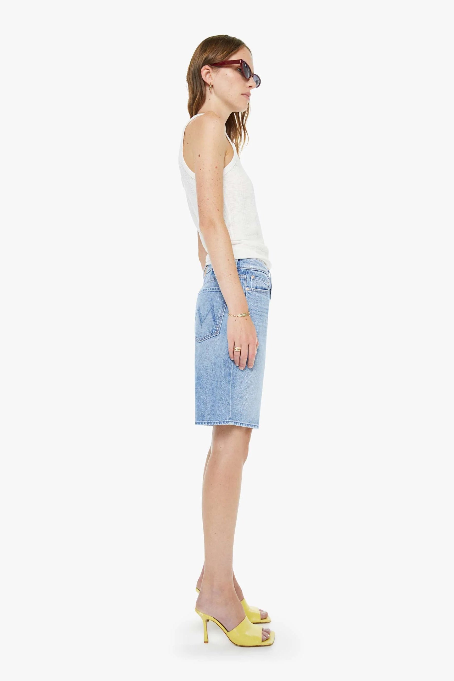 Mother Undercover Denim Short in Last Bite | Shop Eleanor