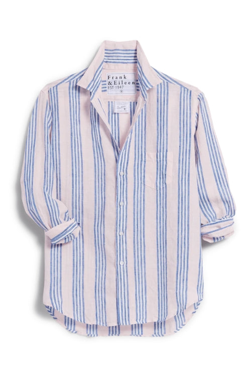 Frank & Eileen Eileen Button Up in Blue and Pink Stripes | Shop Eleanor