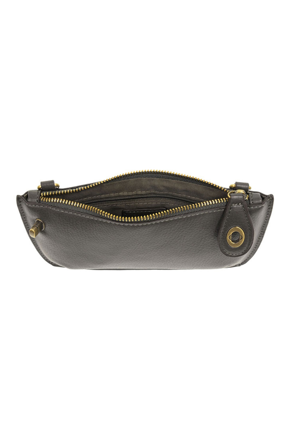 Grey leather pouch | Shop Eleanor - Women's Casual Clothing and Accessories