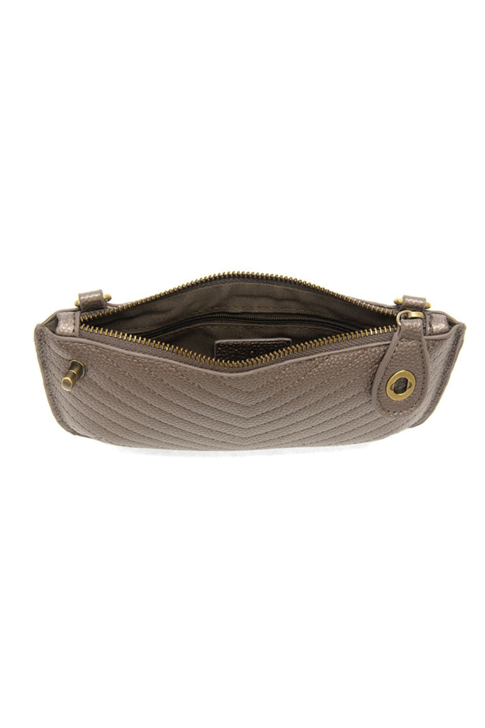 Joy Susan Quilted Mini Crossbody in Pewter | Shop Eleanor