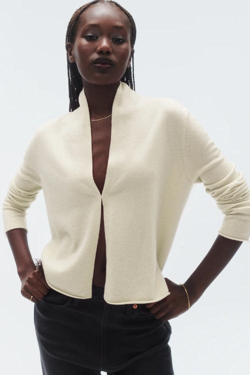 Guest in Residence Stealth Cardigan in Cream | Shop Eleanor