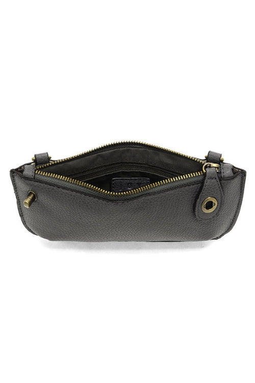 Joy Susan Mini Clutch Crossbody Wristlet in Shadow Grey | Shop Eleanor
