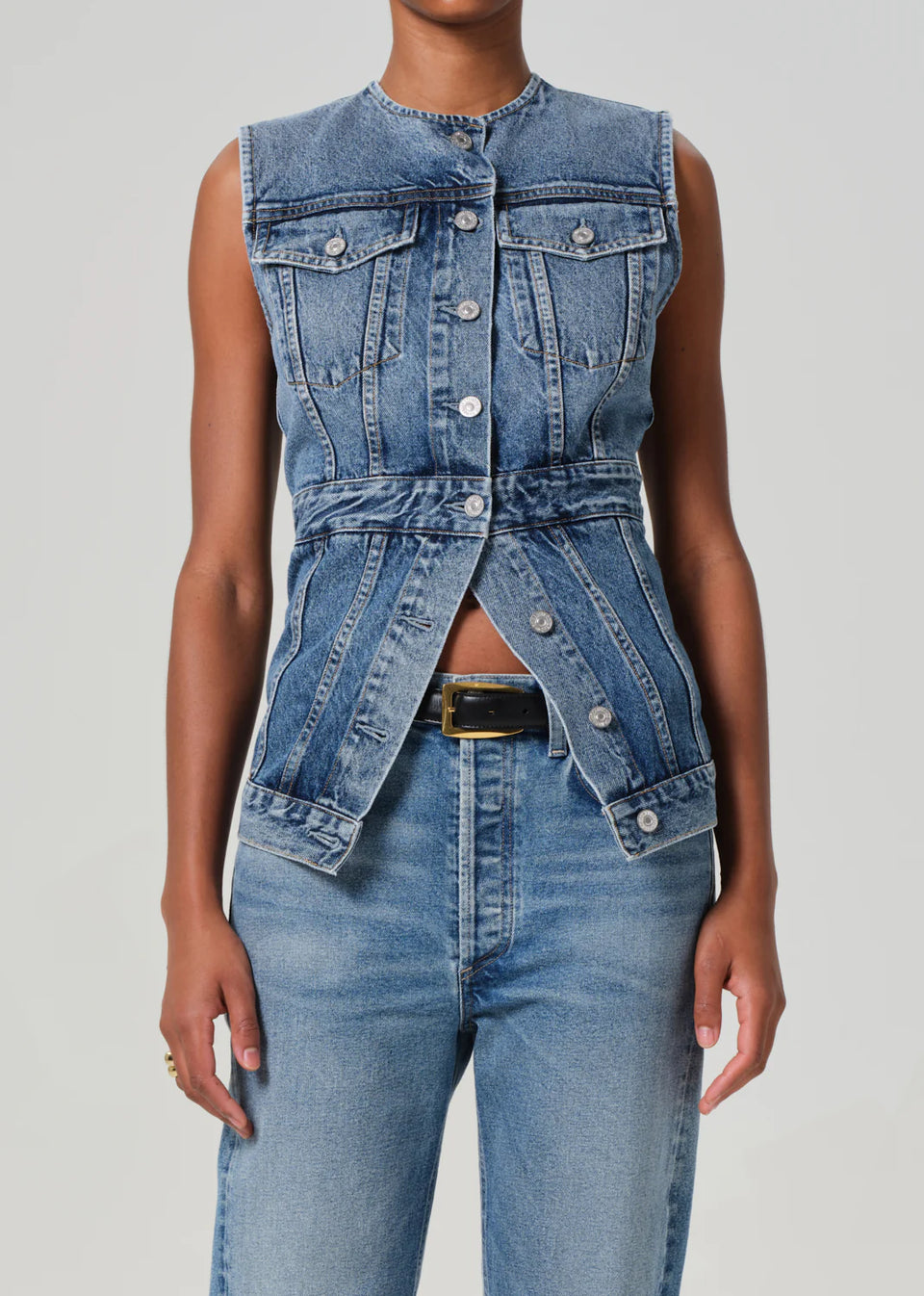 Citizens of Humanity Idalene Denim Vest in Terrace | Shop Eleanor