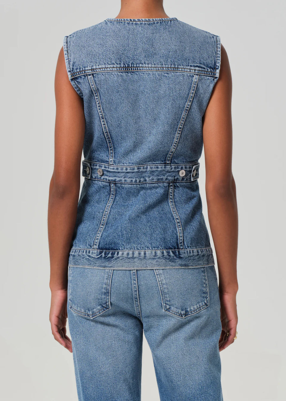 Citizens of Humanity Idalene Lightwash Denim Vest in Terrace | Shop Eleanor