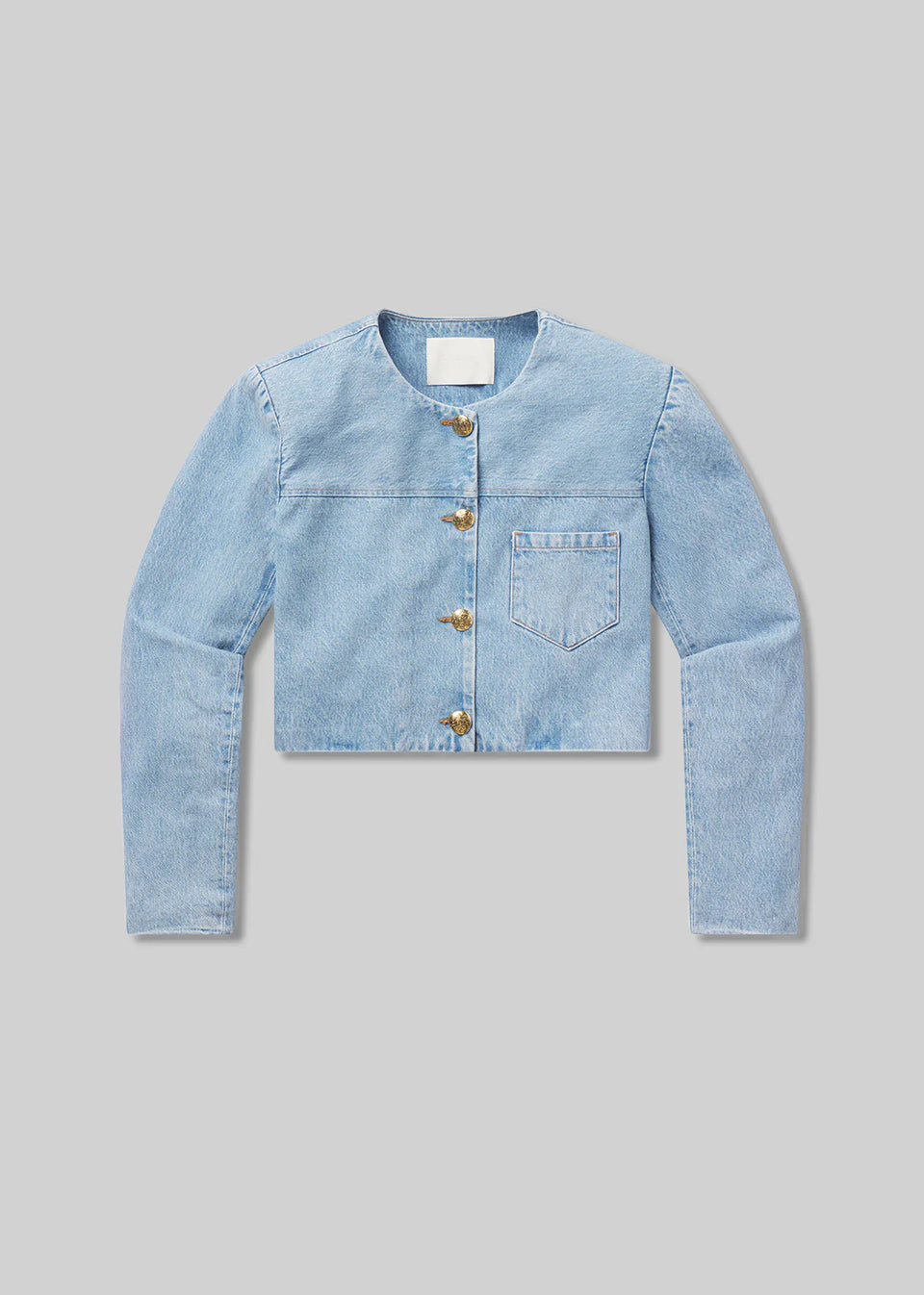 Citizens if Humanity Priah Cropped Denim Jacket in Damaris | Shop Eleanor