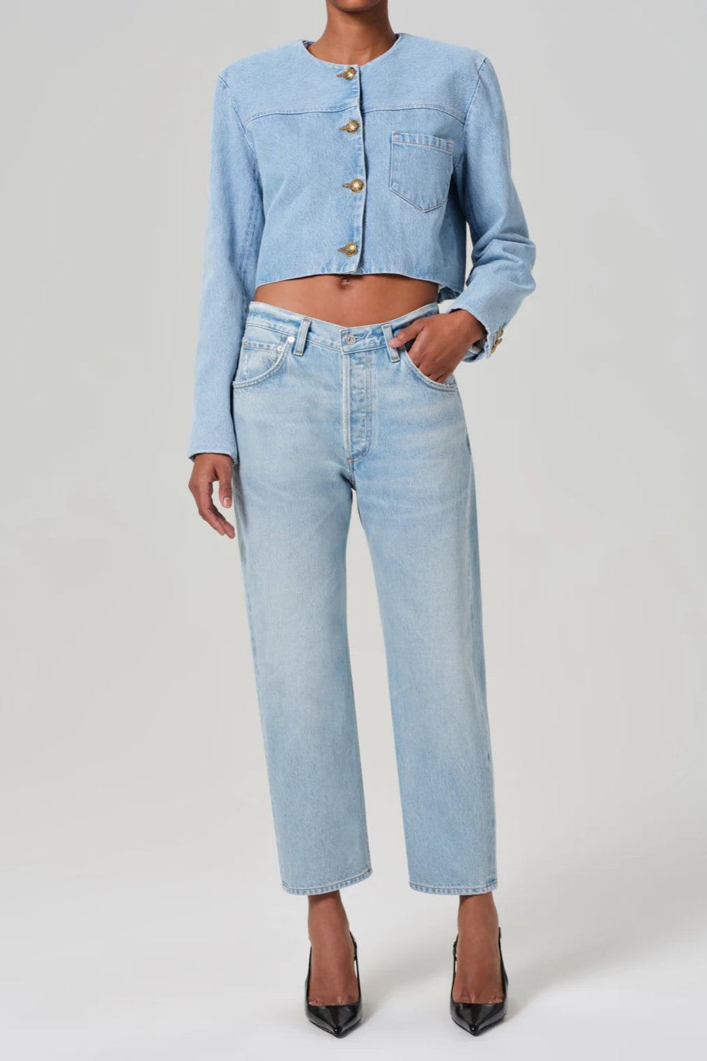 Citizens if Humanity Priah Cropped Denim Jacket | Shop Eleanor